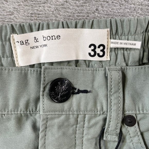 Rag Bone Engineered Jogger Pants Womens 33 Green Boho Festival Preppy Summer - Picture 2 of 12